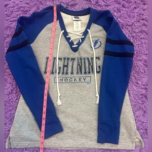 NHL Blue and Gray Hockey Sweatshirt. Womens M.